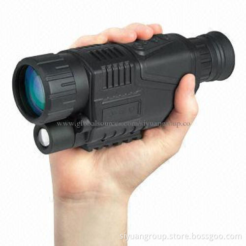 5x40 Monocular Night-vision Cameras with 1.44-inch TFT LCD, 3.7V Power Supply